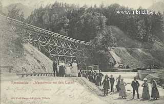 Rosenbachtal: Wasserwehr vor dem Tunnel - alte historische Fotos Ansichten Bilder Aufnahmen Ansichtskarten 