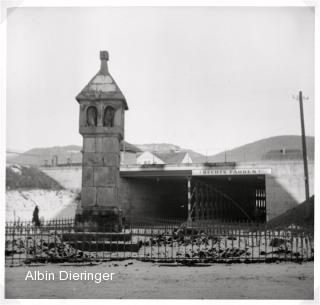 Bildstock bei der Bahnunterführung Ossiacherzeile - alte historische Fotos Ansichten Bilder Aufnahmen Ansichtskarten 