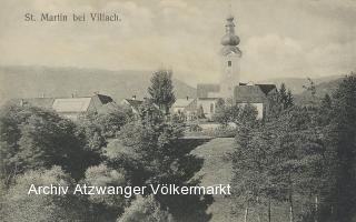 St. Martin bei Villach, Kirche - Villach(Stadt) - alte historische Fotos Ansichten Bilder Aufnahmen Ansichtskarten 