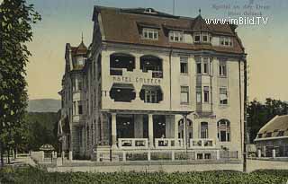 Hotel Goldeck in Spittal - Kärnten - alte historische Fotos Ansichten Bilder Aufnahmen Ansichtskarten 