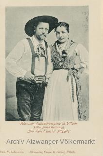 Kärntner Volksschauspieler in Villach - alte historische Fotos Ansichten Bilder Aufnahmen Ansichtskarten 