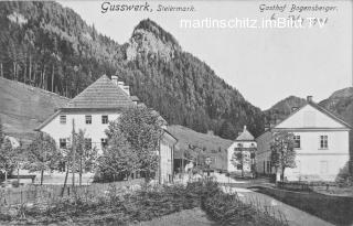 Gusswerk, Gasthof Bogensberger  - Oesterreich - alte historische Fotos Ansichten Bilder Aufnahmen Ansichtskarten 