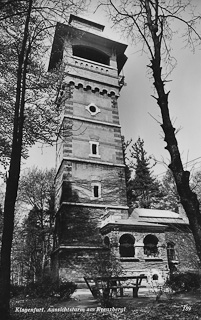 Aussichtsturm am Kreuzberg - Klagenfurt(Stadt) - alte historische Fotos Ansichten Bilder Aufnahmen Ansichtskarten 