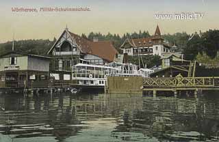 Militärschwimmschule - Oesterreich - alte historische Fotos Ansichten Bilder Aufnahmen Ansichtskarten 
