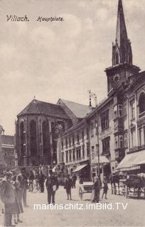 Villach Hauptplatz - alte historische Fotos Ansichten Bilder Aufnahmen Ansichtskarten 