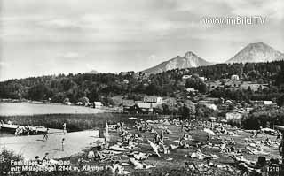 Faakersee - Strandbad - alte historische Fotos Ansichten Bilder Aufnahmen Ansichtskarten 