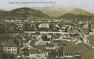 Villach vom Stadtpfarrturm - Villach(Stadt) - alte historische Fotos Ansichten Bilder Aufnahmen Ansichtskarten 