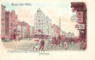 Wien Praterstrasse - Europa - alte historische Fotos Ansichten Bilder Aufnahmen Ansichtskarten 