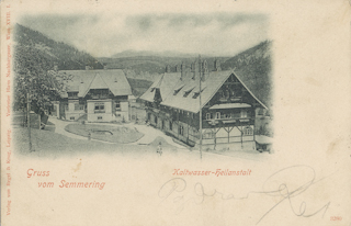 Kaltwasser-Heilanstalt - alte historische Fotos Ansichten Bilder Aufnahmen Ansichtskarten 