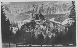 Südbahnhotel - alte historische Fotos Ansichten Bilder Aufnahmen Ansichtskarten 