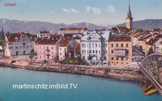 Villach mit Draulände und Draubrücke - alte historische Fotos Ansichten Bilder Aufnahmen Ansichtskarten 