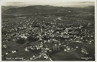 Fliegeraufnahme Völkendorf - Villach(Stadt) - alte historische Fotos Ansichten Bilder Aufnahmen Ansichtskarten 