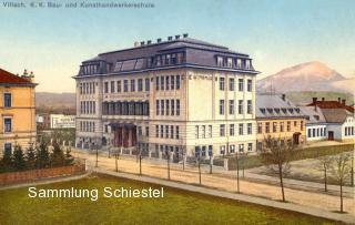 Die Bau- und Kunsthandwerkschule von 1911 - Villach(Stadt) - alte historische Fotos Ansichten Bilder Aufnahmen Ansichtskarten 