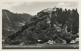 Gratschach und Burgruine Landskron - Villach(Stadt) - alte historische Fotos Ansichten Bilder Aufnahmen Ansichtskarten 