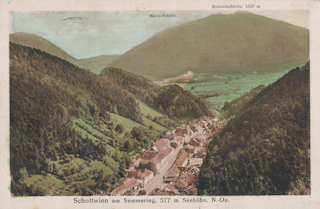 Schottwien - alte historische Fotos Ansichten Bilder Aufnahmen Ansichtskarten 