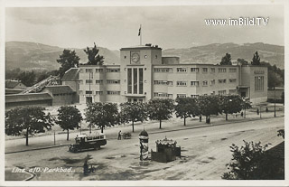 Linz - Parkbad - Linz(Stadt) - alte historische Fotos Ansichten Bilder Aufnahmen Ansichtskarten 