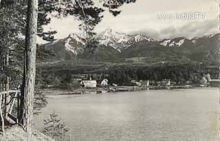 Blick von Egg auf den Faakersee - Villach(Stadt) - alte historische Fotos Ansichten Bilder Aufnahmen Ansichtskarten 