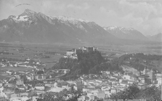 Salzburg vom Kapuzinerberg - alte historische Fotos Ansichten Bilder Aufnahmen Ansichtskarten 