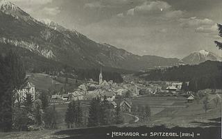 Hermagor mit Spitzkegel - alte historische Fotos Ansichten Bilder Aufnahmen Ansichtskarten 