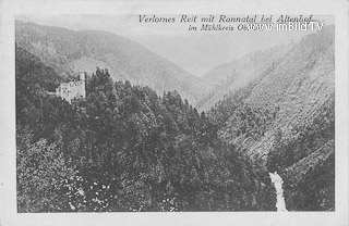 Verlornes Reit mit Rannatal bei Altenhof - Pfarrkirchen im Mühlkreis - alte historische Fotos Ansichten Bilder Aufnahmen Ansichtskarten 