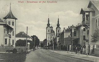 Peraustrasse - Villach-Innere Stadt - alte historische Fotos Ansichten Bilder Aufnahmen Ansichtskarten 