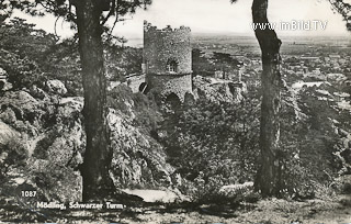 Mödling - Schwarzer Turm - Oesterreich - alte historische Fotos Ansichten Bilder Aufnahmen Ansichtskarten 