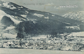Mürzzuschlag im Winter - Oesterreich - alte historische Fotos Ansichten Bilder Aufnahmen Ansichtskarten 