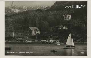 Maria Wörth - Pension Seegretl - alte historische Fotos Ansichten Bilder Aufnahmen Ansichtskarten 