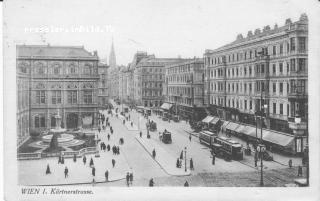 Kärntnerstrasse - Wien  1.,Innere Stadt - alte historische Fotos Ansichten Bilder Aufnahmen Ansichtskarten 