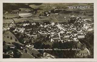 Völkermarkt Fliegeraufnahme - Kärnten - alte historische Fotos Ansichten Bilder Aufnahmen Ansichtskarten 