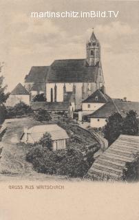 Waitschach - Ortsansicht mit Kirche - Hüttenberg - alte historische Fotos Ansichten Bilder Aufnahmen Ansichtskarten 