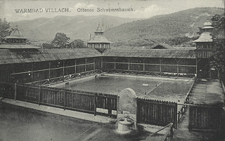 Schwimmschule Warmbad - Kärnten - alte historische Fotos Ansichten Bilder Aufnahmen Ansichtskarten 