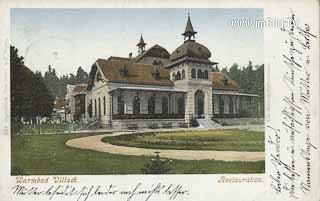 Warmbad Villach - Restauration - Kärnten - alte historische Fotos Ansichten Bilder Aufnahmen Ansichtskarten 