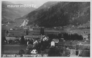 St. Anrä - Blick in Treffnertal - Kärnten - alte historische Fotos Ansichten Bilder Aufnahmen Ansichtskarten 