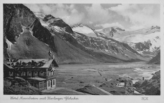 Hotel Moserboden mit Karlinger Gletscher - alte historische Fotos Ansichten Bilder Aufnahmen Ansichtskarten 