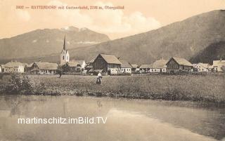 Rattendorf mit Gartnerkofel - Oesterreich - alte historische Fotos Ansichten Bilder Aufnahmen Ansichtskarten 