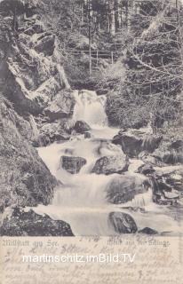 Millstatt, Wasserfall in der Schlucht - alte historische Fotos Ansichten Bilder Aufnahmen Ansichtskarten 