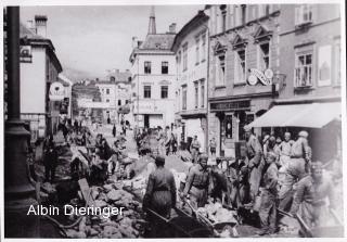 Hauptplatz Abtrag der Straße - Villach(Stadt) - alte historische Fotos Ansichten Bilder Aufnahmen Ansichtskarten 