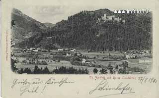 St. Andrä - Burgruine Landskron - Oesterreich - alte historische Fotos Ansichten Bilder Aufnahmen Ansichtskarten 