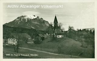 St. Paul mit Dobratsch - Oesterreich - alte historische Fotos Ansichten Bilder Aufnahmen Ansichtskarten 