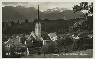 Hermagor mit Gartnerkofel - Oesterreich - alte historische Fotos Ansichten Bilder Aufnahmen Ansichtskarten 