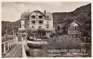 Maria Wörth, Hotel Post - Oesterreich - alte historische Fotos Ansichten Bilder Aufnahmen Ansichtskarten 