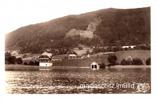 Ossiach, Pension Jausenstation Seefriede - Oesterreich - alte historische Fotos Ansichten Bilder Aufnahmen Ansichtskarten 