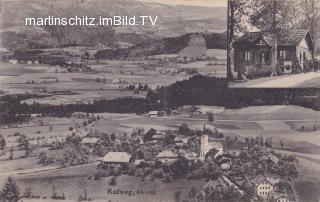 Radweg bei Feldkirchen, Ortsansicht - Oesterreich - alte historische Fotos Ansichten Bilder Aufnahmen Ansichtskarten 
