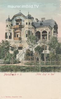 Pörtschach - Villa Lug im See - Oesterreich - alte historische Fotos Ansichten Bilder Aufnahmen Ansichtskarten 