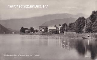 St. Urban, Uferansicht  - Oesterreich - alte historische Fotos Ansichten Bilder Aufnahmen Ansichtskarten 