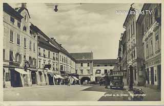 Hauptplatz Spittal an der Drau - Oesterreich - alte historische Fotos Ansichten Bilder Aufnahmen Ansichtskarten 