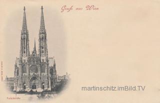 Wien, Votivkirche - Europa - alte historische Fotos Ansichten Bilder Aufnahmen Ansichtskarten 