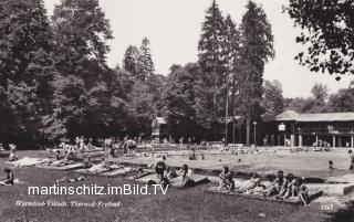 Warmbad Villach Freibad - Oesterreich - alte historische Fotos Ansichten Bilder Aufnahmen Ansichtskarten 
