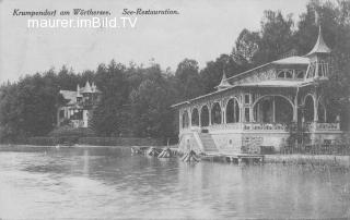 Krumpendorf - Seerestauration - alte historische Fotos Ansichten Bilder Aufnahmen Ansichtskarten 
